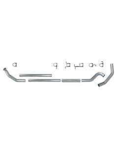 Diamond Eye KIT 4in TB MFLR RPLCMENT PIPE SGL AL: 98.5 - 02 DODGE CUMMINS 5.9L - K4212A-RP