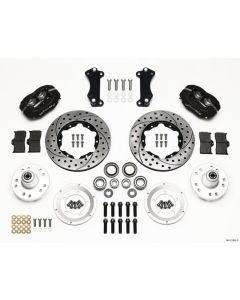 Wilwood Forged Dynalite Front Kit 11.00in Drilled Heidts Tri -5 2 inch Drop Spindle - 140-12305-D