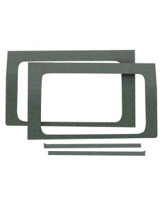 DEI 18-23 Jeep Wrangler JL 2-Door Boom Mat Rear Side Window Trim - 2 Piece - Gray - 50269