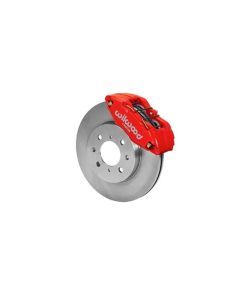 Wilwood Forged DPHA Front Caliper and Rotor Kit - Plain Face Rotor - Red - Honda/Acura- WILW-140-129