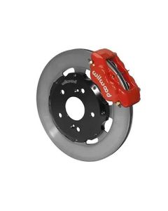 Willwood Forged Dynalite Big Brake Front Brake Kit, Plain Face Rotor - Red Caliper - Acura RSX 2002-