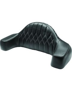Mustang 14-21 Indian Chieftain,Chief,Dk Horse,Roadmaster,Vint Pass Backrest w/Diam Stitch - Black - 76022WT