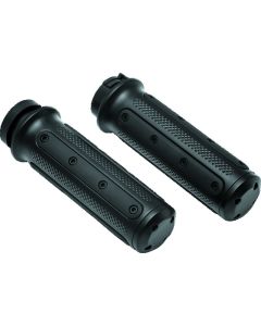 Kuryakyn Heavy Industry Grips - Dual Cable Black 6121