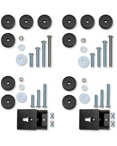 Rock Krawler 07-18 Jeep Wrangler JKU 4DR Front & Rear Bump Stop Kit (2in-4in) - RK07123