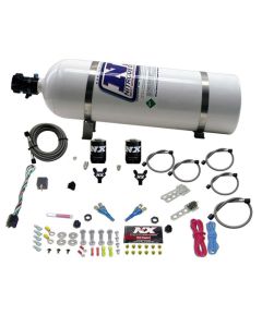 Nitrous Express 08-10 Dodge Viper EFI Dual Nozzle (100-300HP) w/15lb Bottle - 20325-15
