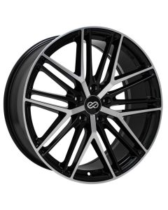 Enkei Phantom 18x8 5x108 40mm Offset 72.6mm Bore Black Machine Wheel - 518-880-3140BKM