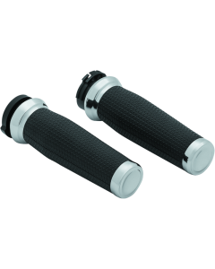 Kuryakyn Thresher Grips Chrome - Dual Cable 5940