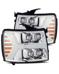 Chevrolet Silverado 1500 | 2500 | 3500 NOVA-Series Led Projector Headlights Chrome 2007-2014 Alphare