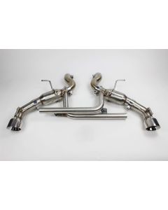 Mishimoto 2016+ Chevrolet Camaro SS Dual-Tip Pro Axle Back Exhaust w/ Polished Tips - MMEXH-CAM8-16ADTPP