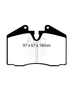 EBC 86-91 Porsche 928 5.0 Greenstuff Rear Brake Pads - DP2612
