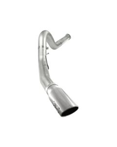 aFe Atlas 5in DPF-Back Aluminized Steel Exh Sys, Ford Diesel Trucks 11-14 v8-6.7L (td) Polished tip - 49-03055-P