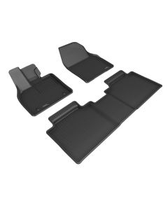 3D MAXpider 2023 Toyota BZ4X Double Cab Kagu 1st & 2nd Row Floormats - Black - L1TY29001509