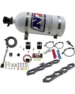 Nitrous Express Ford Coyote 5.0L V8 Nitrous Wet Port Plate Kit w/10lb Bottle - 20956-10