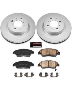Power Stop 93-95 Honda Civic Front Z17 Evolution Geomet Coated Brake Kit - CRK694