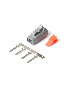 Haltech Male Deutsch DTM-4 Connector 7.5 Amp Plug & Pins - HT-031002