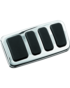 Longhorn Chrome Brake Pedal Pad - Kuryakyn ISO 4456