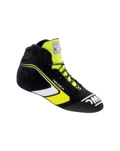 OMP Tecnica Shoes Black/Fluorescent Yellow - Size 40 (Fia 8856-2018) - IC0-0823-A01-178-40