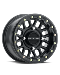 Raceline A92B Podium 14x7in / 4x137 BP / 10mm Offset / 110.18mm Bore - Satin Black Beadlock Wheel - A93B-47037+10