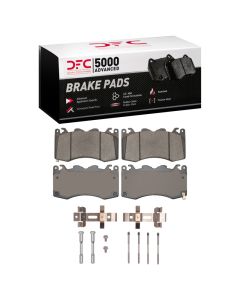 DFC 24-25 Ford Mustang Front 5000 Advanced Low Metallic Brake Pads and Hardware Kit - 1551-2516-01