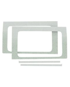 DEI 18-23 Jeep Wrangler JL 2-Door Boom Mat Rear Side Window Trim - 2 Piece - White - 50270