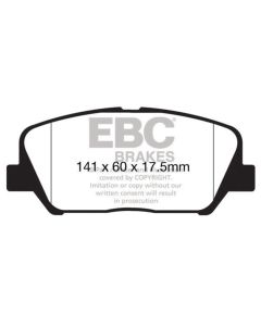 EBC 16+ Hyundai Veloster 1.6 Turbo Ultimax2 Front Brake Pads - UD1827