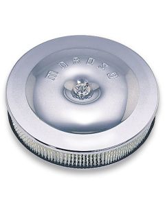 Moroso Race/Street Air Cleaner - 11-1/2in x 2-3/8in Filter - Steel - Chrome Plated - 66210