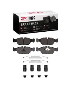 DFC 82-91 BMW M3 Front 5000 Advanced Low Metallic Brake Pads and Hardware Kit - 1551-0253-01