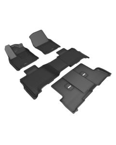 3D Maxpider 2023 Toyota Sequoia Kagu 1st 2nd 3rd Row - Set (Black) - L1TY30301509