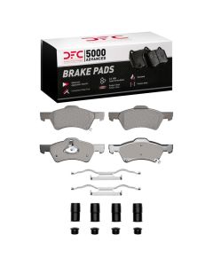 DFC 01-07 Chrysler Voyager Front 5000 Advanced Semi Metallic Brake Pads and Hardware Kit - 1551-0857-01