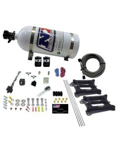 Nitrous Express Dual/4150/Gasoline Nitrous Kit (50-300HP) w/10lb Bottle - 30240-10