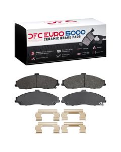 DFC 04-09 Cadillac XLR Front Euro 5000 Ceramic Brake Pads and Hardware Kit - 1600-0731-02
