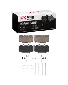 DFC 93-97 Lexus LX450 Front 5000 Advanced Semi Metallic Brake Pads and Hardware Kit - 1551-0502-01