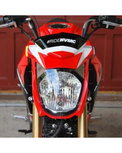 New Rage Cycles 16+ Kawasaki Z125 Front Turn Signals w/Load EQ - Z125-FB-L