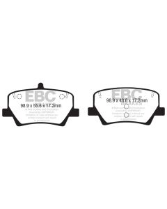 EBC 2018+ Volvo XC40 T4 Greenstuff Rear Brake Pads - DP22366