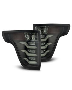 AlphaRex 11-15 Ford Explorer PRO-Series LED Tail Lights Jet Black - 660010
