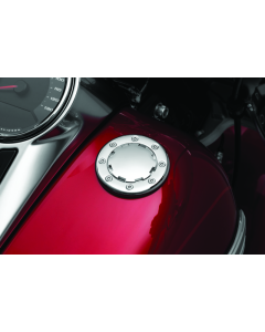 Chrome Vented Flush Mount Gas Cap - Kuryakyn 7434