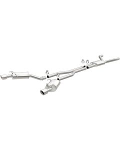 MagnaFlow Cat-Back Stainless Dual Split Rear Exit 4in Polished Tips 11-15 Chevy Camaro 3.6L V6 - 15353