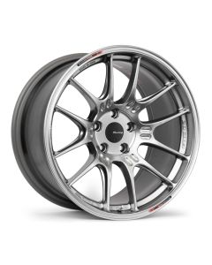 Enkei GTC02 19x10.5 5x112 34mm Offset 66.5mm Bore Hyper Silver Wheel - 534-9105-4434HS