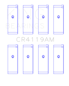 King Engine Bearings Mitsubishi 4G93/Sohc (Size +0.75mm) Connecting Rod Bearing Set - CR4119AM0.75