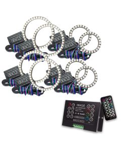 Oracle Vector Jeep Wrangler JK Grille Halo Kit - ColorSHIFT 2 - 5835-333