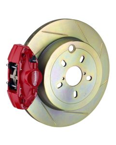 Brembo 12-16 FRS Exc w/ Elec Park Brake Rr GT BBK 2 Pis Cast 2pc 316 x20 1pc Rtr Slot Type1-Red - 2E5.5003A2