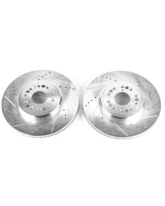 Power Stop 95-00 Lexus LS400 Front Evolution Drilled & Slotted Rotors - Pair - JBR789XPR