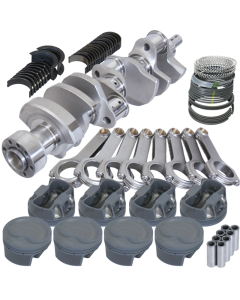 Eagle Chevy 350 1Pc 3.750in Crank 6.000in H-Beam -16cc Inv Dome 4.030in Pistons Balanced Assembly - B12110030