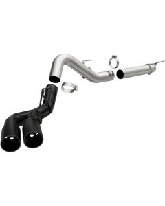 MagnaFlow CatBack 2018 Ford F-150 V6-3.0L Dual Exit Black Stainless Exhaust - MF Series - 19423
