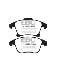EBC 13+ Ford Fusion 1.6 Turbo Greenstuff Front Brake Pads - DP22159