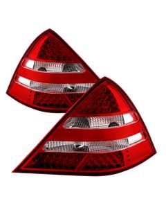 xTune Mercedes R170 Slk 98-04 LED Tail Lights ( R171 Amg Look ) Red Clear ALT-JH-MBR17098-LED-RC - 9030192