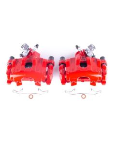 Power Stop 04-13 Mazda 3 Rear Red Calipers w/Brackets - Pair - S2954A