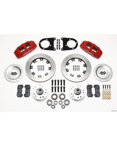Wilwood Dynapro 6 Front Hub Kit 12.19in Red 37-48 Ford Psgr. Car Spindle - 140-10739-R