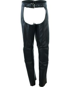 Women's Black Leather Chaps - Small | Kuryakyn Sierra