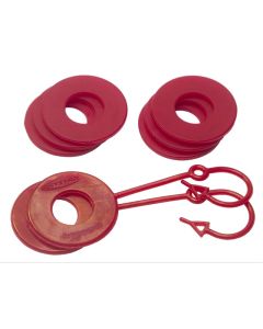 Daystar Red Locking D Ring Isolator w/Washer Kit - KU70059RE